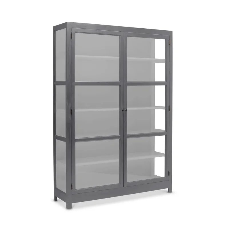 LIVINGOODIES VITRINSKAB CARLINGTON EDGE BL�GR�/LYSEGR� - 145