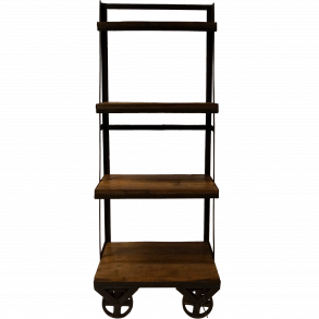 TRADEMARK LIVING RUSTIK REOL M/HJUL -155