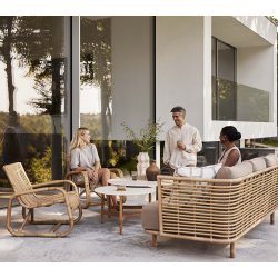 CANE-LINE CURVE LOUNGESTOL - LAVA GREY 77