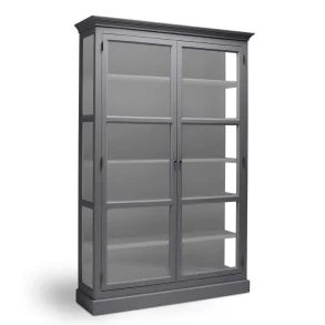LIVINGOODIES H�J VITRINSKAB CARLINGTON MEDIUM BL�GR�/GR� 120
