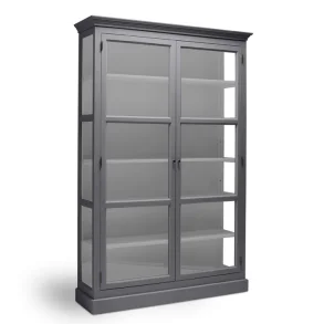 LIVINGOODIES H�J VITRINSKAB CARLINGTON MEDIUM BL�GR�/LYSEGR� 120