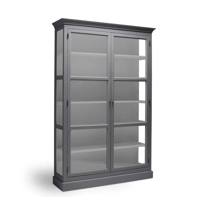 LIVINGOODIES H�J VITRINSKAB CARLINGTON MEDIUM BL�GR�/LYSEGR� 120