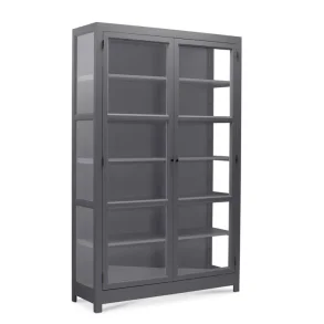 LIVINGOODIES VITRINSKAB CARLINGTON EDGE BL�GR�/GL�GR� - 130