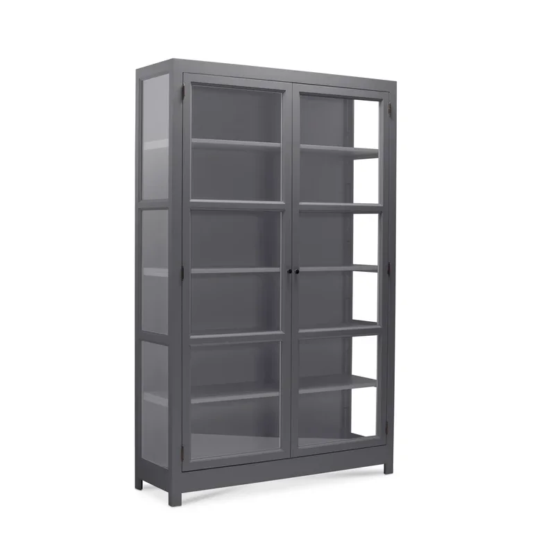 LIVINGOODIES VITRINSKAB CARLINGTON EDGE BL�GR�/GL�GR� - 130