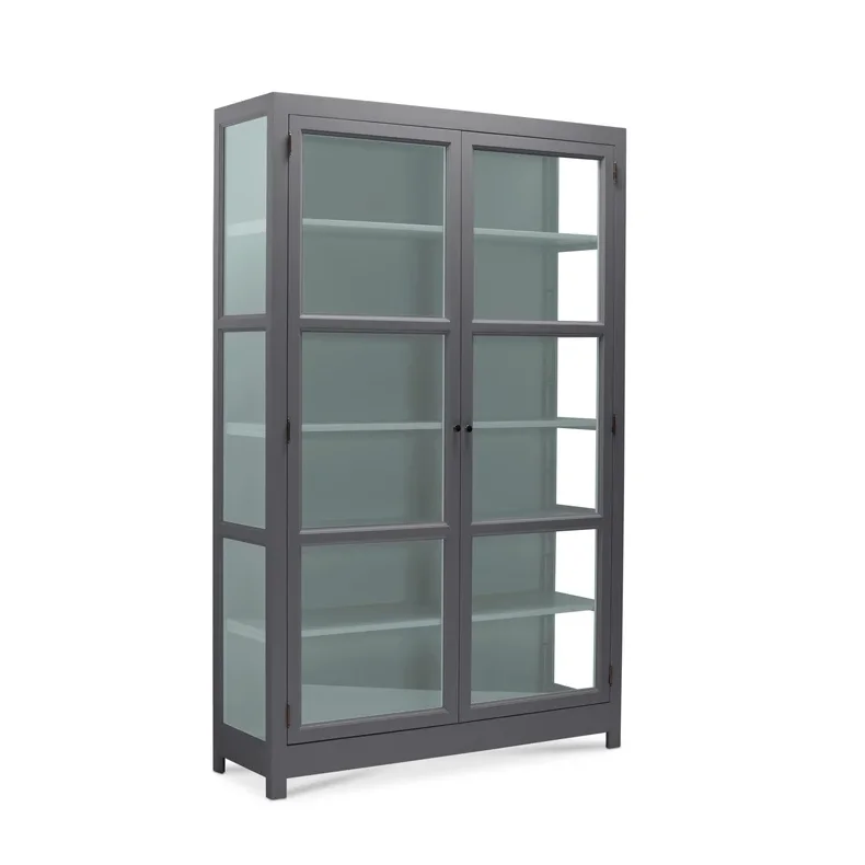 LIVINGOODIES VITRINSKAB CARLINGTON EDGE BL�GR�/GR�N - 130
