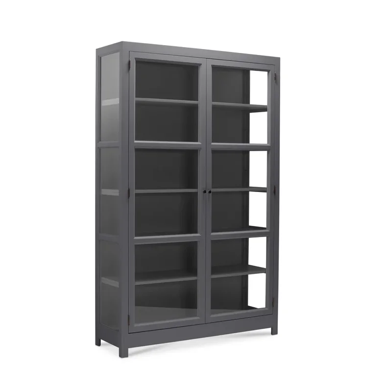 LIVINGOODIES VITRINSKAB CARLINGTON EDGE BL�GR�/M�RKEGR� - 130