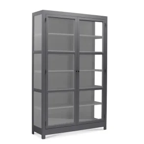 LIVINGOODIES VITRINSKAB CARLINGTON EDGE BL�GR�/GR� - 130