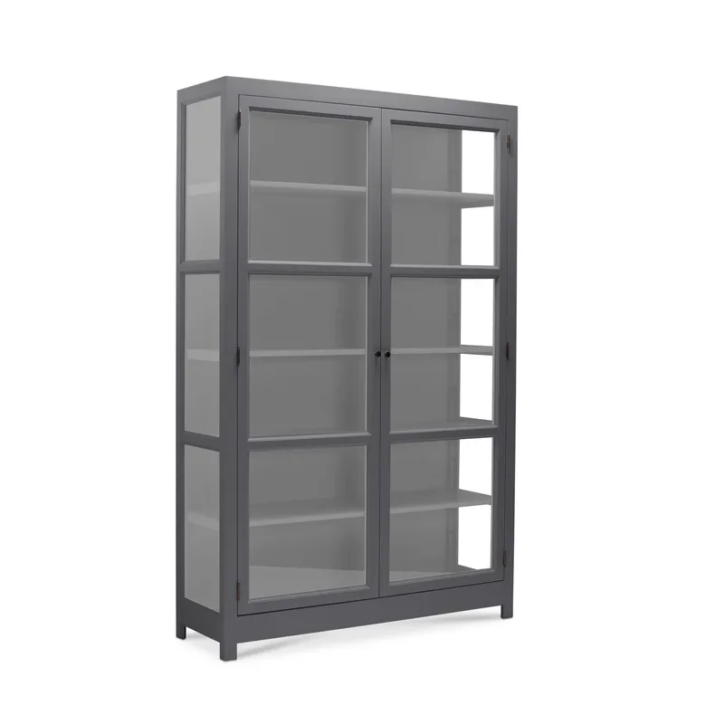 LIVINGOODIES VITRINSKAB CARLINGTON EDGE BL�GR�/GR� - 130
