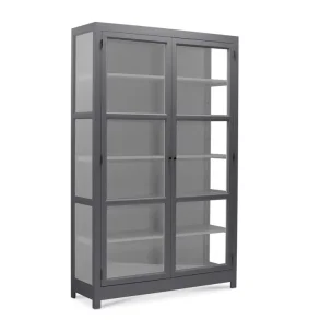 LIVINGOODIES VITRINSKAB CARLINGTON EDGE BL�GR�/LYSEGR� - 130