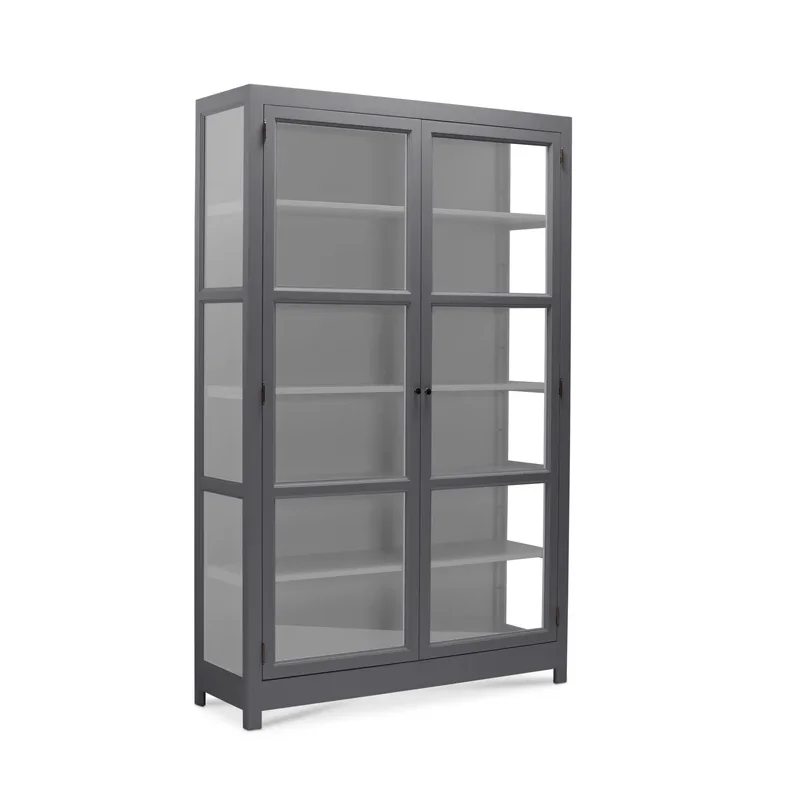 LIVINGOODIES VITRINSKAB CARLINGTON EDGE BL�GR�/LYSEGR� - 130