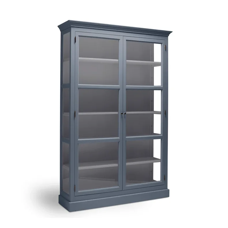 LIVINGOODIES H�J VITRINSKAB CARLINGTON MEDIUM BL�/BL�BR� - 145