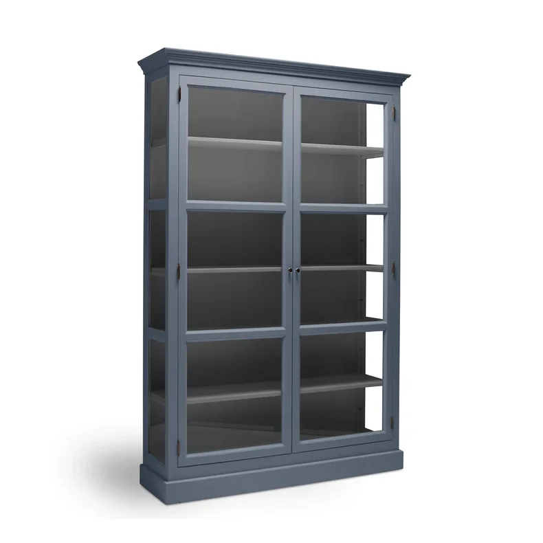 LIVINGOODIES H�J VITRINSKAB CARLINGTON MEDIUM BL�/M�RKEGR� - 145