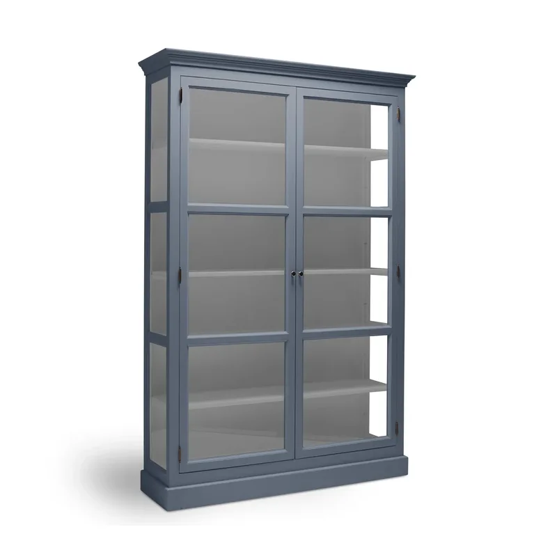 LIVINGOODIES H�J VITRINSKAB CARLINGTON MEDIUM BL�/GR� - 145