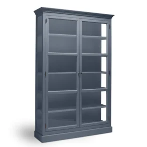 LIVINGOODIES H�J VITRINSKAB CARLINGTON MEDIUM BL�/BL� - 145