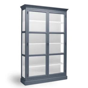 LIVINGOODIES H�J VITRINSKAB CARLINGTON MEDIUM BL�/HVID - 145