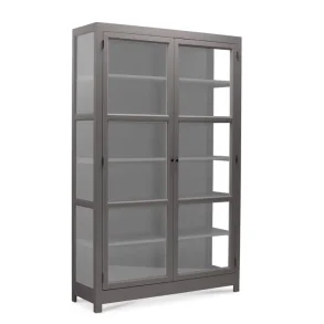 LIVINGOODIES VITRINSKAB CARLINGTON EDGE GR�BRUN/GR� - 130