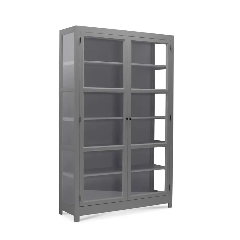 LIVINGOODIES VITRINSKAB CARLINGTON MELLEM GR�/BL�GR� - 100