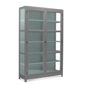 LIVINGOODIES VITRINSKAB CARLINGTON MELLEM GR�/GR�N - 100
