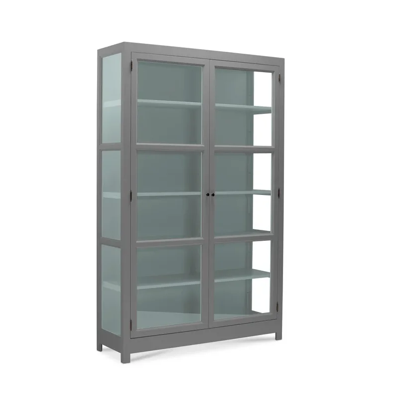 LIVINGOODIES VITRINSKAB CARLINGTON MELLEM GR�/GR�N - 100