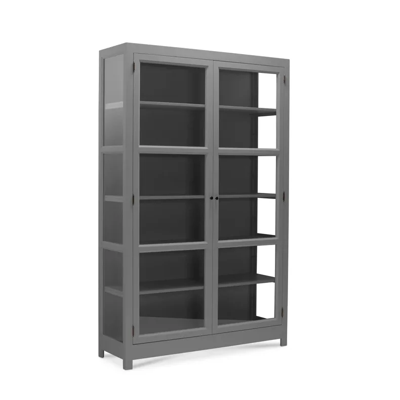 LIVINGOODIES VITRINSKAB CARLINGTON MELLEM GR�/M�RKEGR� - 100
