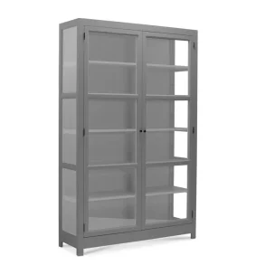 LIVINGOODIES VITRINSKAB CARLINGTON MELLEM GR�/LYSEGR� - 100