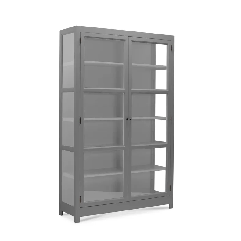 LIVINGOODIES VITRINSKAB CARLINGTON MELLEM GR�/LYSEGR� - 100