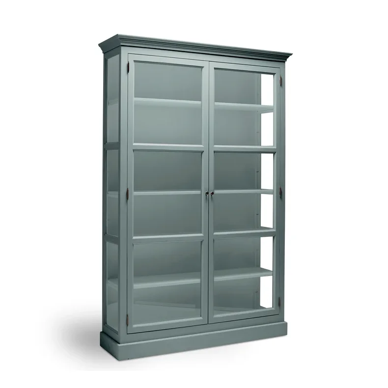 LIVINGOODIES H�J VITRINSKAB CARLINGTON MEDIUM GR�N/GR�N - 120
