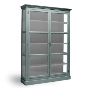 LIVINGOODIES H�J VITRINSKAB CARLINGTON STOR GR�N/GR� - 145