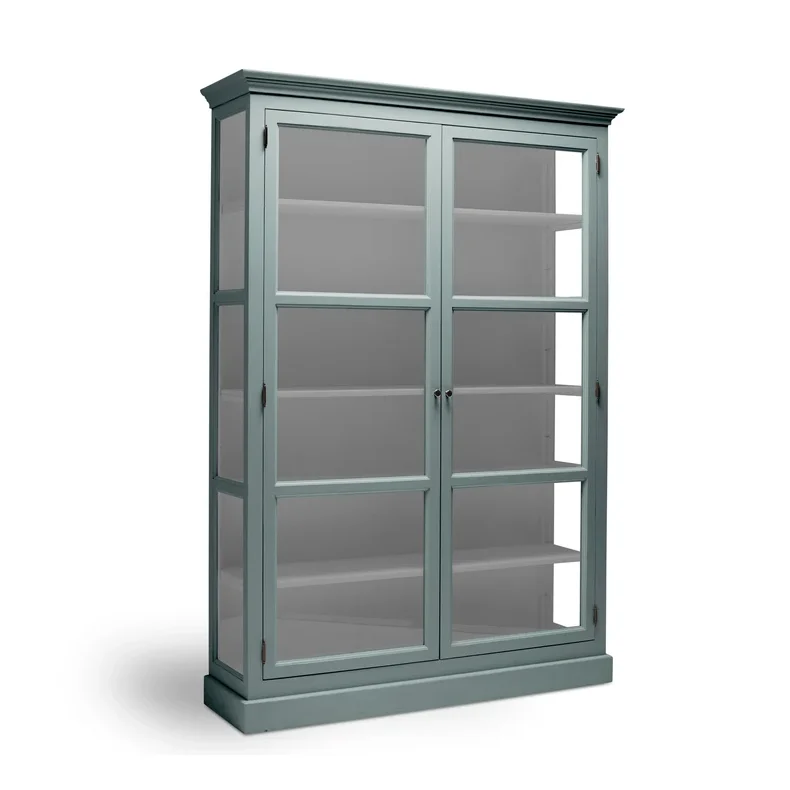 LIVINGOODIES H�J VITRINSKAB CARLINGTON STOR GR�N/GR� - 145