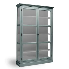 LIVINGOODIES H�J VITRINSKAB CARLINGTON MEDIUM GR�N/LYSEGR� - 120