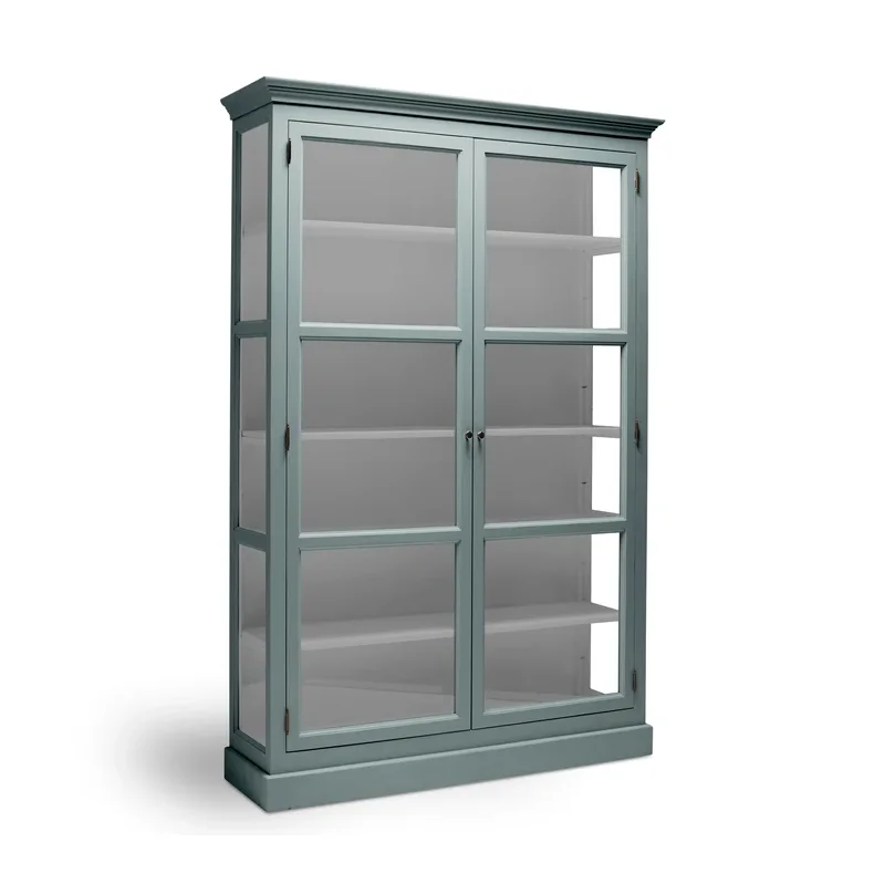 LIVINGOODIES H�J VITRINSKAB CARLINGTON MEDIUM GR�N/LYSEGR� - 120