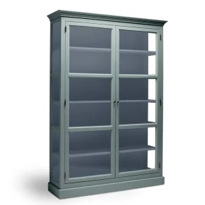 LIVINGOODIES H�J VITRINSKAB CARLINGTON STOR GR�N/BL� - 145