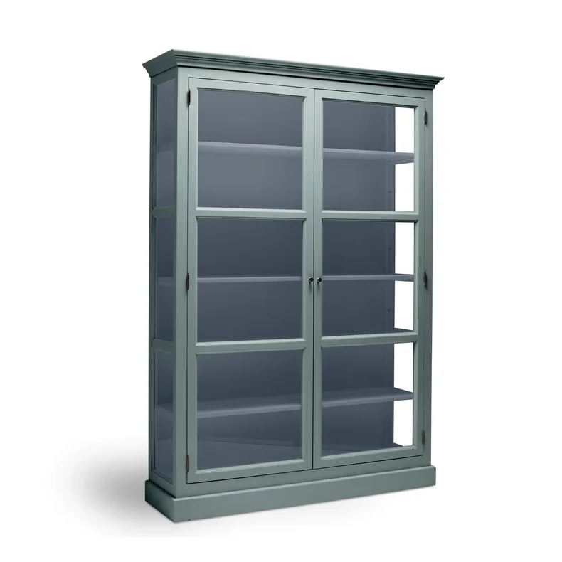 LIVINGOODIES H�J VITRINSKAB CARLINGTON STOR GR�N/BL� - 145