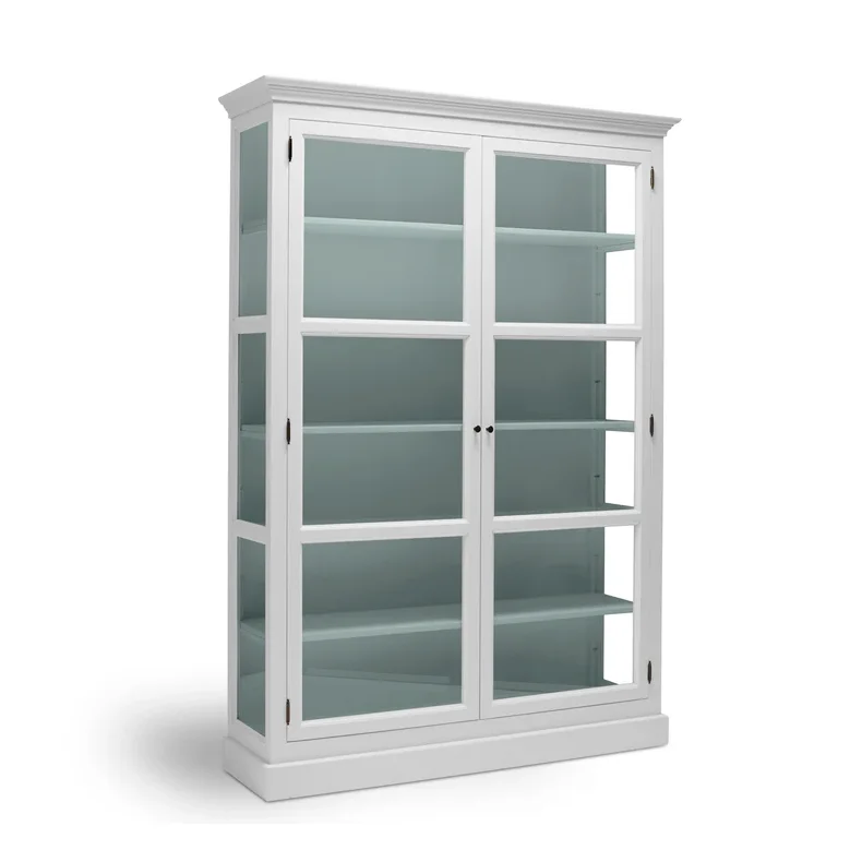 LIVINGOODIES STORT VITRINSKAB CARLINGTON ORIGINAL HVID/GR�N - 145