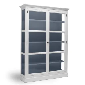 LIVINGOODIES STORT VITRINSKAB CARLINGTON ORIGINAL HVID/BL� - 145