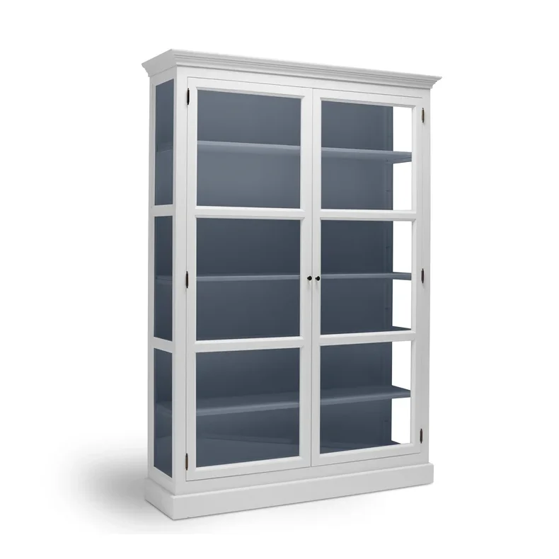 LIVINGOODIES STORT VITRINSKAB CARLINGTON ORIGINAL HVID/BL� - 145