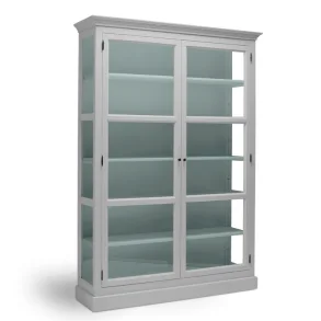 LIVINGOODIES H�J VITRINSKAB CARLINGTON STOR LYSEGR�/GR�N - 145