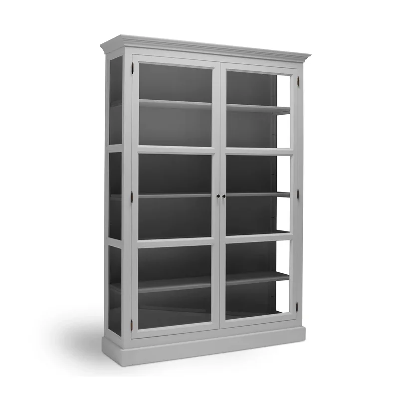 LIVINGOODIES H�J VITRINSKAB CARLINGTON STOR LYSEGR�/M�RKEGR� - 145