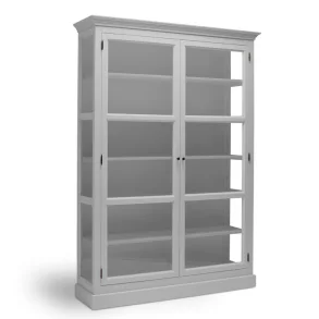 LIVINGOODIES H�J VITRINSKAB CARLINGTON STOR LYSEGR�/GR� - 145