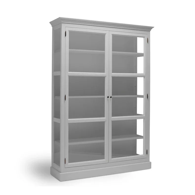 LIVINGOODIES H�J VITRINSKAB CARLINGTON STOR LYSEGR�/GR� - 145