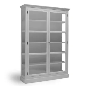 LIVINGOODIES H�J VITRINSKAB CARLINGTON STOR LYSEGR�/LYSEGR�- 145
