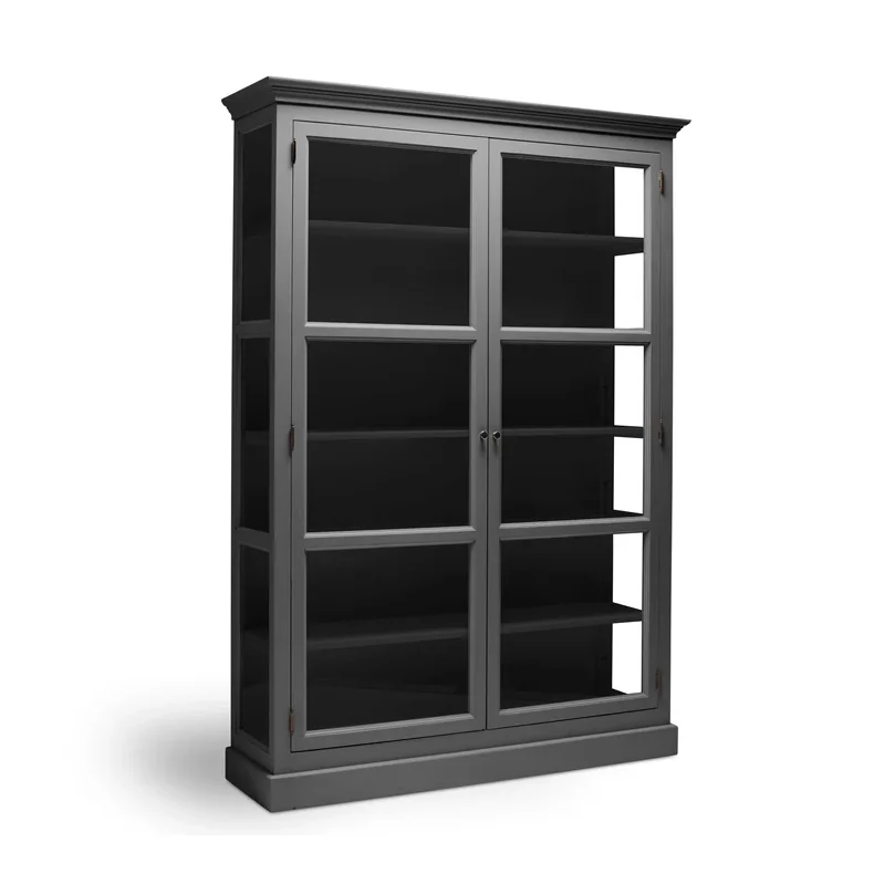 LIVINGOODIES H�J VITRINSKAB CARLINGTON STOR M�RKEGR�/SORT - 145
