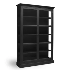 LIVINGOODIES H�J VITRINSKAB CARLINGTON MEDIUM SORT/SORT- 145