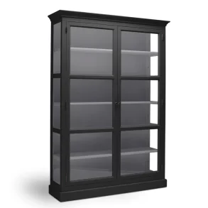 LIVINGOODIES STORT VITRINSKAB CARLINGTON ORIGINAL SORT/BL�GR� - 145