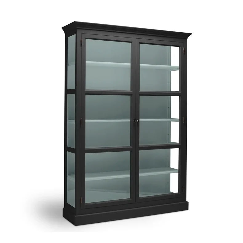LIVINGOODIES STORT VITRINSKAB CARLINGTON ORIGINAL SORT/GR�N - 145