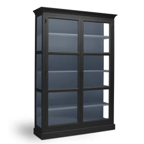 LIVINGOODIES STORT VITRINSKAB CARLINGTON ORIGINAL SORT/BL�- 145