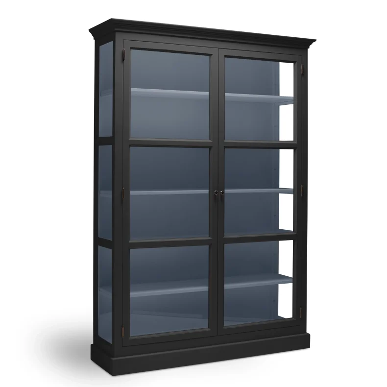 LIVINGOODIES STORT VITRINSKAB CARLINGTON ORIGINAL SORT/BL�- 145