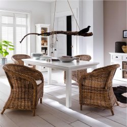 NOVASOLO HALIFAX SPISEBORD HVID - 200