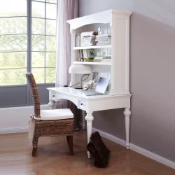 NOVASOLO PROVENCE KLASSISK HVID SEKRET�R SKRIVEBORD - 190