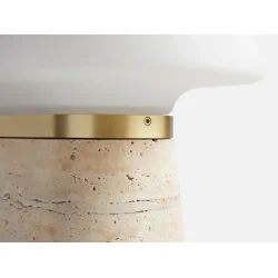 WOUD NOVA BORDLAMPE - TAVERTIN - 27